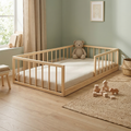 Cama Vasco 190x120cm + Colchão GRÁTIS - Pinho Natural