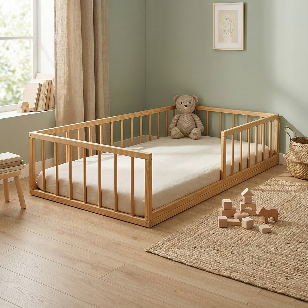 Cama Vasco - Pinho com proteção 190X90 + Colchão