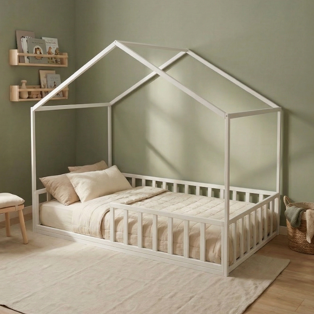 Cama Casinha Frontal - Branco