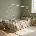 Cama Cercadinho com Cabaninha - Branco