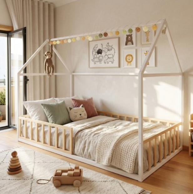 Cama de casa - Blanca 